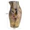 Hello Honey® 10.5" Multicolor Hand-Painted Stoneware Organic Vase with Reactive Glaze